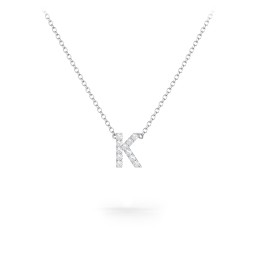 Pavé K Initial Necklace