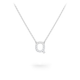Pavé Q Initial Necklace