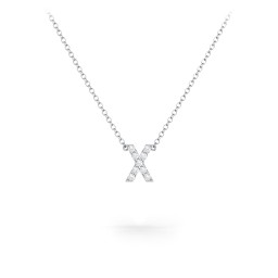 Pavé X Initial Necklace