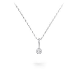 Bezel Set Birthstone Necklace
