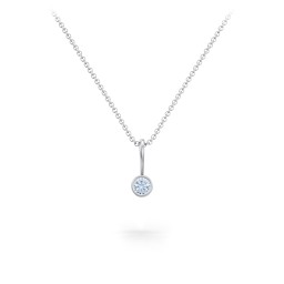 Bezel Set Birthstone Necklace