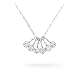 Multi Bezel Set Birthstone Necklace - 6 Stone