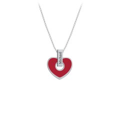 Red Enamel Heart Shape Pendant Chain – Connect4Sale
