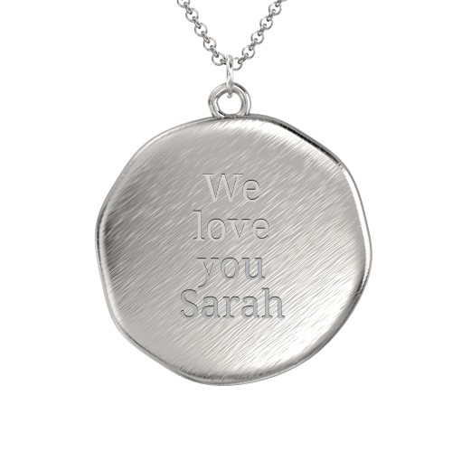 Initial Medallion Necklace - S – Sterling Silver