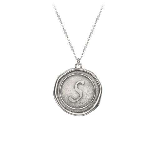 Initial Medallion Necklace - S