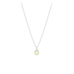 Bezel Set Multi-Birthstone Drop Necklace