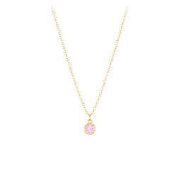 Bezel Set Multi-Birthstone Drop Necklace