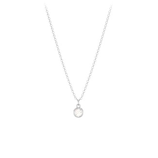 Bezel Set Multi-Birthstone Drop Necklace