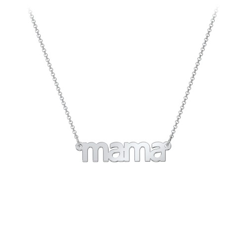 Mama Necklace In Modern Font