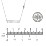 Mama Necklace In Modern Font with Satellite Birthstone – Sterling Silver with Pink Tourmaline