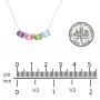 East-West Oval Necklace with 4 Gemstones