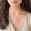 East-West Oval Necklace with 4 Gemstones – Sterling Silver with Amethyst, Emerald, Pink Tourmaline, and Citrine
