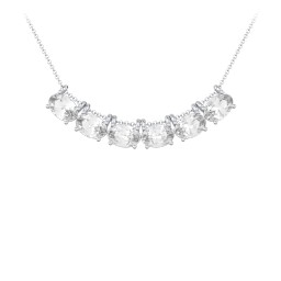 East-West Oval Necklace with 6 Gemstones