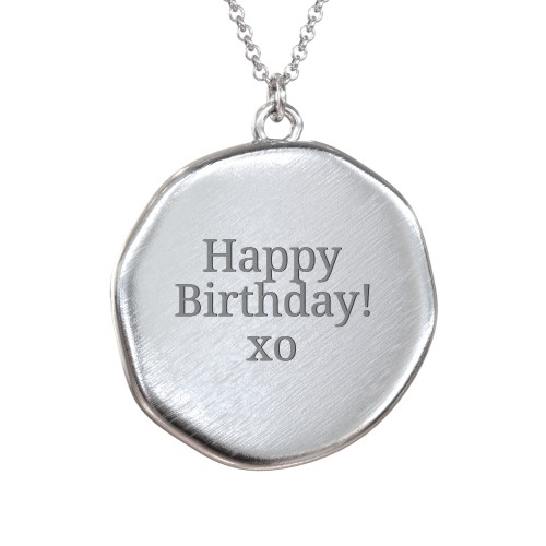 Engravable Taurus Zodiac Medallion Necklace – Sterling Silver
