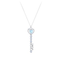 2020 Glamour Infinity Key Pendant in 925 Sterling Silver