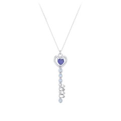 2020 Glamour Infinity Key Pendant – Sterling Silver with Citrine and White Premium Zirconia