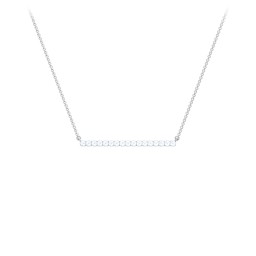 Gemstone Bar Pendant Necklace