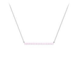 Gemstone Bar Pendant Necklace