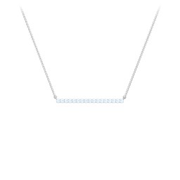 Gemstone Bar Pendant Necklace
