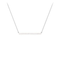 Gemstone Bar Pendant Necklace