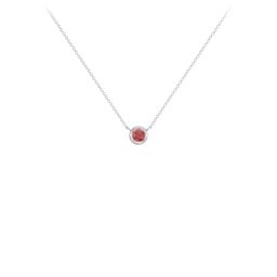 Bezel Set 3mm Gemstone Pendant