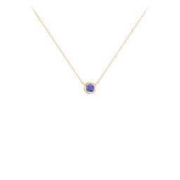 Bezel Set 3mm Gemstone Pendant