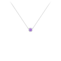 Bezel Set 3mm Gemstone Pendant