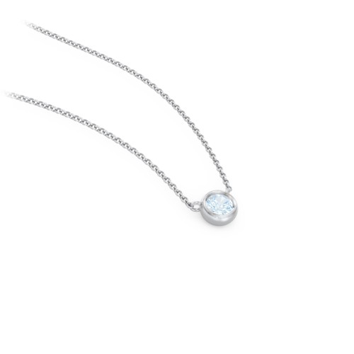 Bezel Set 3mm Gemstone Pendant