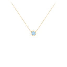 Bezel Set 4mm Gemstone Pendant