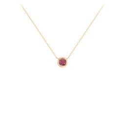 Bezel Set 4mm Gemstone Pendant