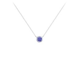 Bezel Set 4mm Gemstone Pendant