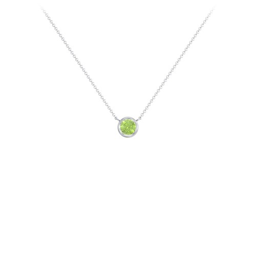 Bezel Set 4mm Gemstone Pendant