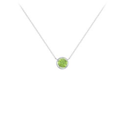 Bezel Set 5mm Gemstone Pendant