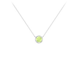 Bezel Set 5mm Gemstone Pendant