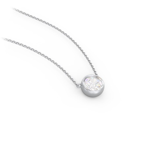 Bezel Set 5mm Gemstone Pendant