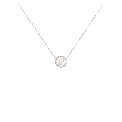 Bezel Set 5mm Gemstone Pendant