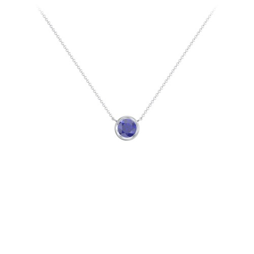 Bezel Set 5mm Gemstone Pendant