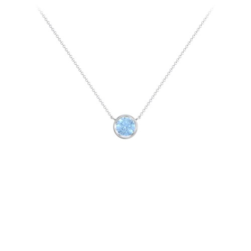 Bezel Set 5mm Gemstone Pendant