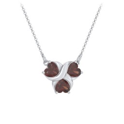 Love and Kisses 3 Gemstone Pendant