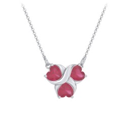 Love and Kisses 3 Gemstone Pendant