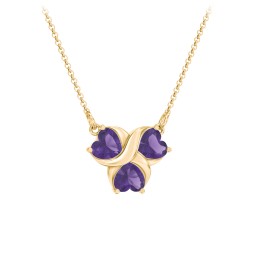 Love and Kisses 3 Gemstone Pendant