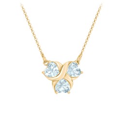 Love and Kisses 3 Gemstone Pendant