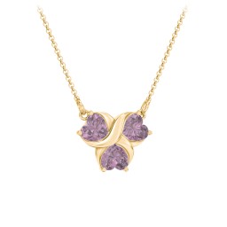 Love and Kisses 3 Gemstone Pendant