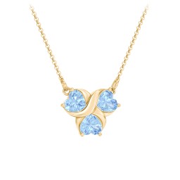 Love and Kisses 3 Gemstone Pendant