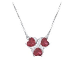 Love and Kisses 3 Gemstone Pendant