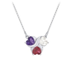 Love and Kisses 3 Gemstone Pendant