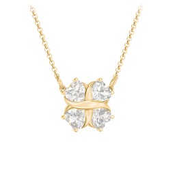 Love and Kisses 4 Gemstone Pendant