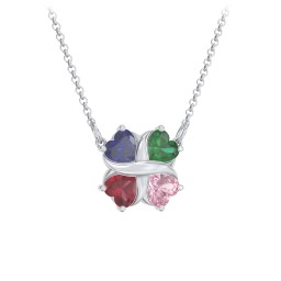 Love and Kisses 4 Gemstone Pendant