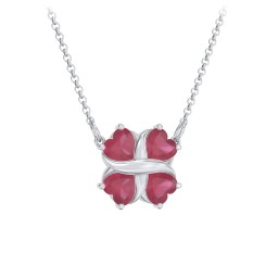 Love and Kisses 4 Gemstone Pendant