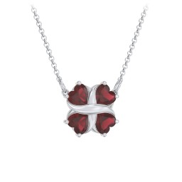 Love and Kisses 4 Gemstone Pendant